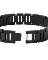 Lacoste Mens Metropole Black-Tone Bracelet