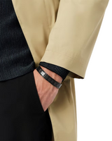 Lacoste Mens Metropole Black-Tone Bracelet