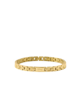 Lacoste Womens Metropole Gold-Tone Bracelet