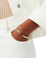 Lacoste Womens Metropole Gold-Tone Bracelet