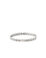 Lacoste Womens Metropole Silver-Tone Bracelet