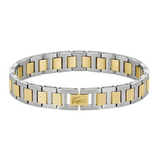 Lacoste Mens Metropole Two-Tone Bracelet