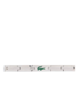 Lacoste Mens Stencil Silver-Tone Bracelet