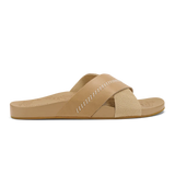 OluKai Womens Kīpe‘a ‘Olu Leather Slide Sandals
