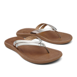 OluKai Womens Kāpehe Luana Leather Beach Sandals