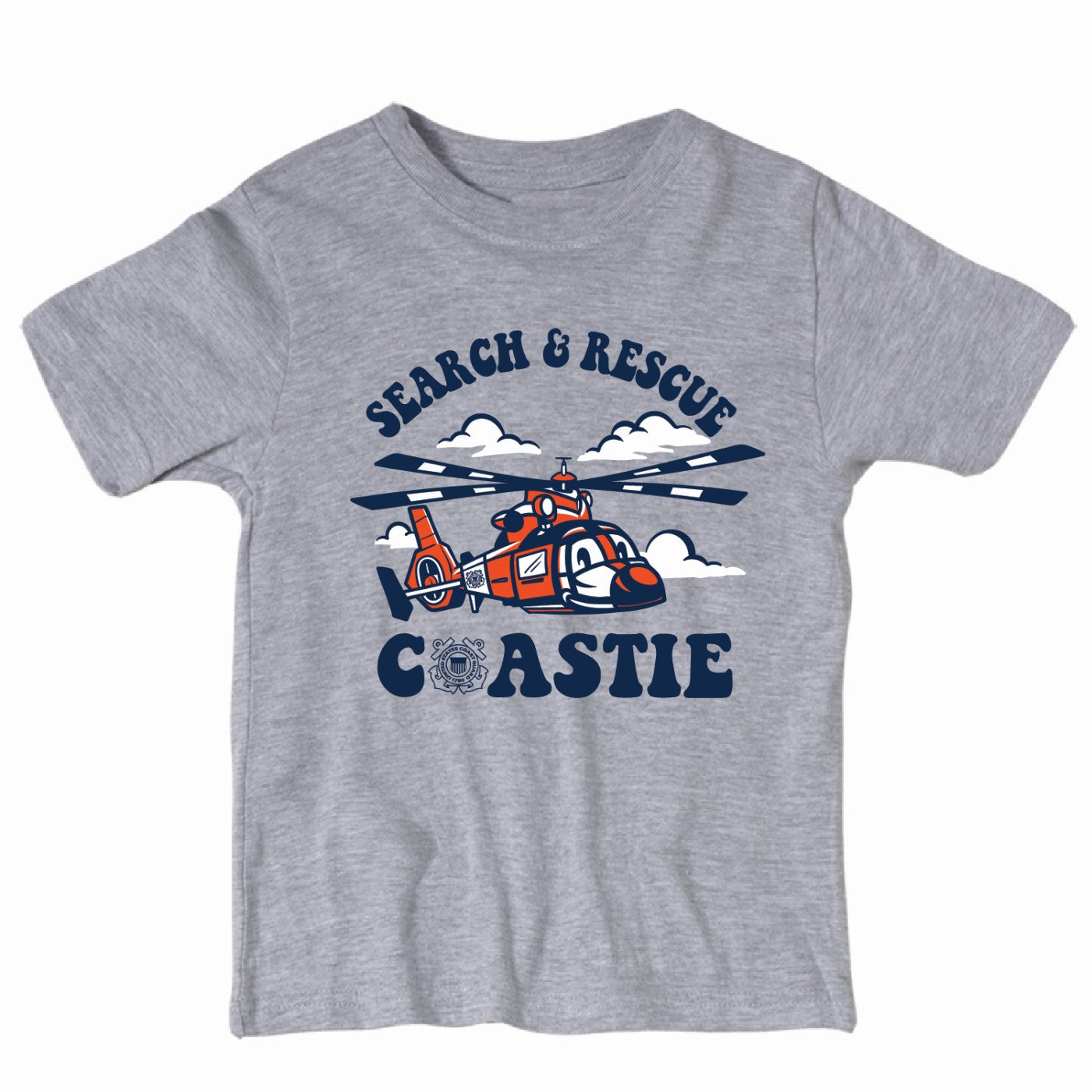 Coast Guard Toddler Search & Rescue Helicopter Short Sleeve T-Shirt