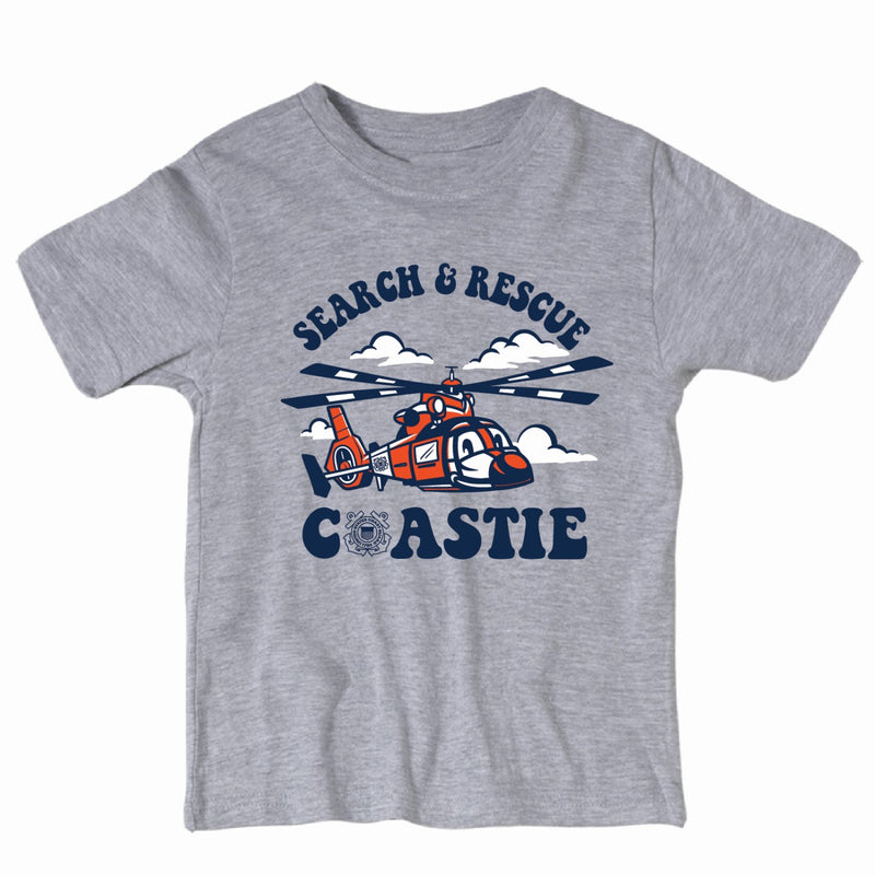 Coast Guard Toddler Search & Rescue Helicopter Short Sleeve T-Shirt