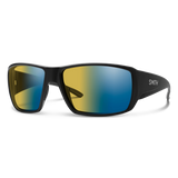 Smith Guide's Choice Matte Black Frame - ChromaPop Glass Polarchromic Yellow Blue Mirror Lens - Polarized Sunglasses
