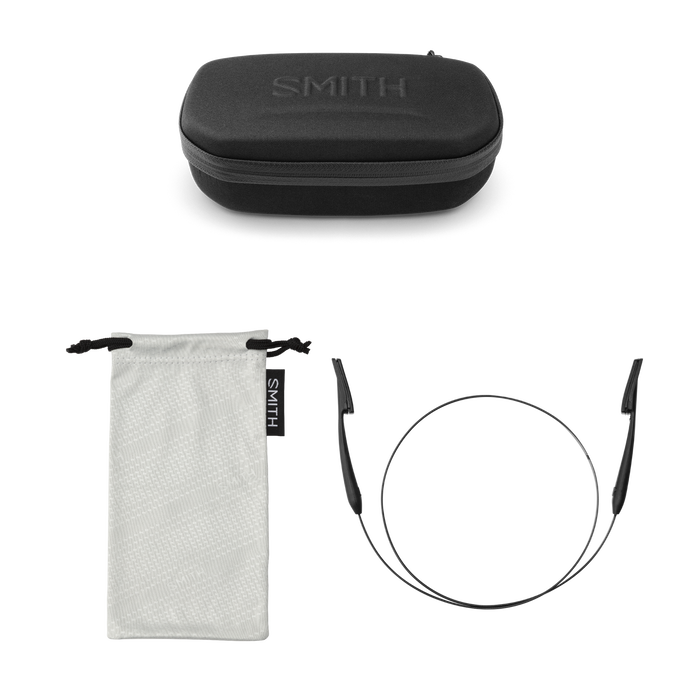 Smith Guide's Choice Matte Black Frame - ChromaPop Glass Polarchromic Yellow Blue Mirror Lens - Polarized Sunglasses