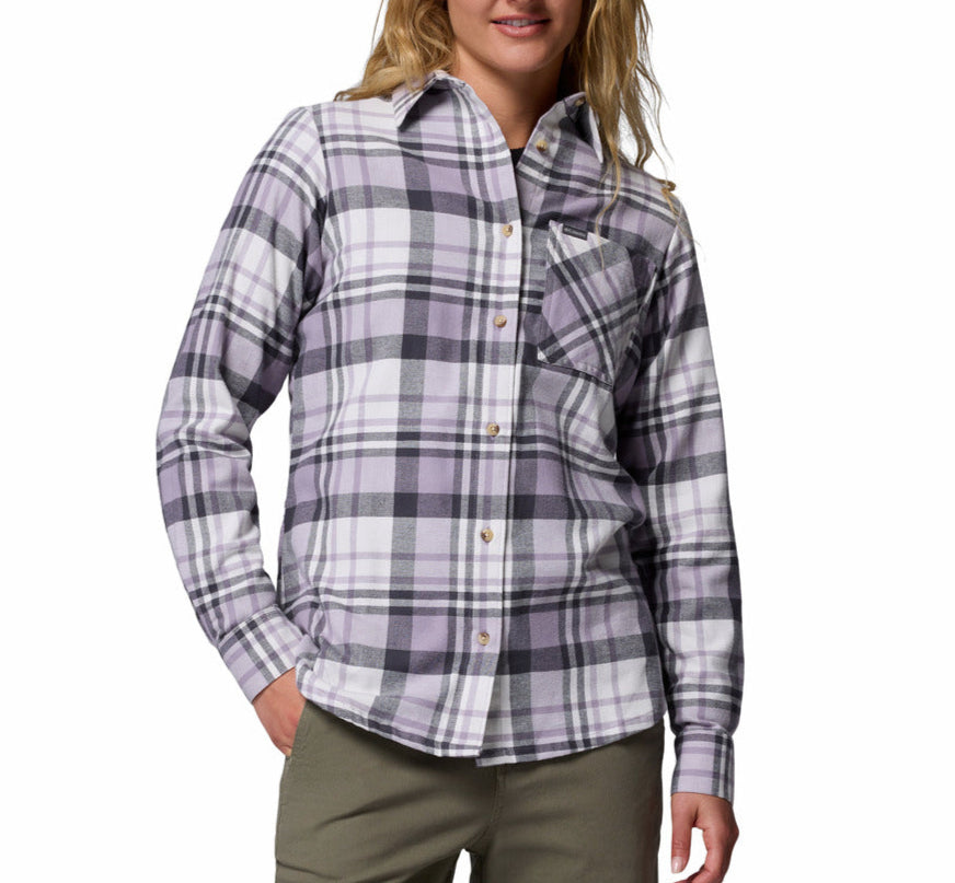 Columbia Womens Calico Basin Flannel Long Sleeve Shirt