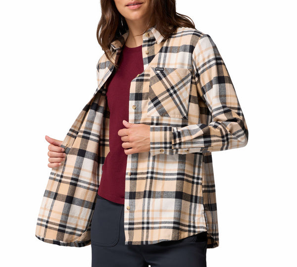 Columbia Womens Calico Basin Flannel Long Sleeve Shirt