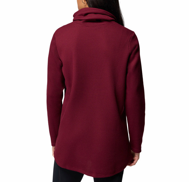 Columbia Womens Holly Hideaway Waffle Cowl Neck Pullover Sweater