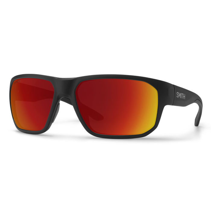 Smith Arvo Matte Black Frame - ChromaPop Polarized Red Mirror Lens - Polarized Sunglasses