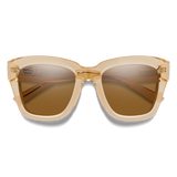 Smith Sway Champagne Crystal Frame - ChromaPop Polarized Brown Lens - Polarized Sunglasses