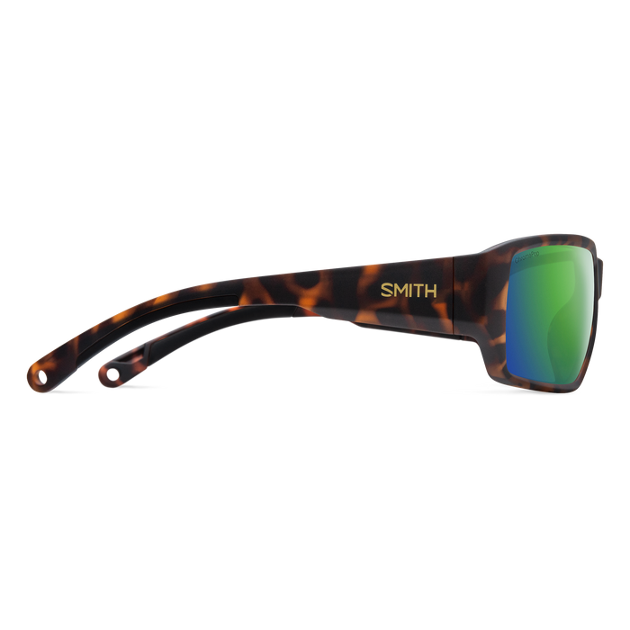 Smith Hookset Matte Tortoise Frame - ChromaPop Glass Polarized Green Mirror Lens - Polarized Sunglasses
