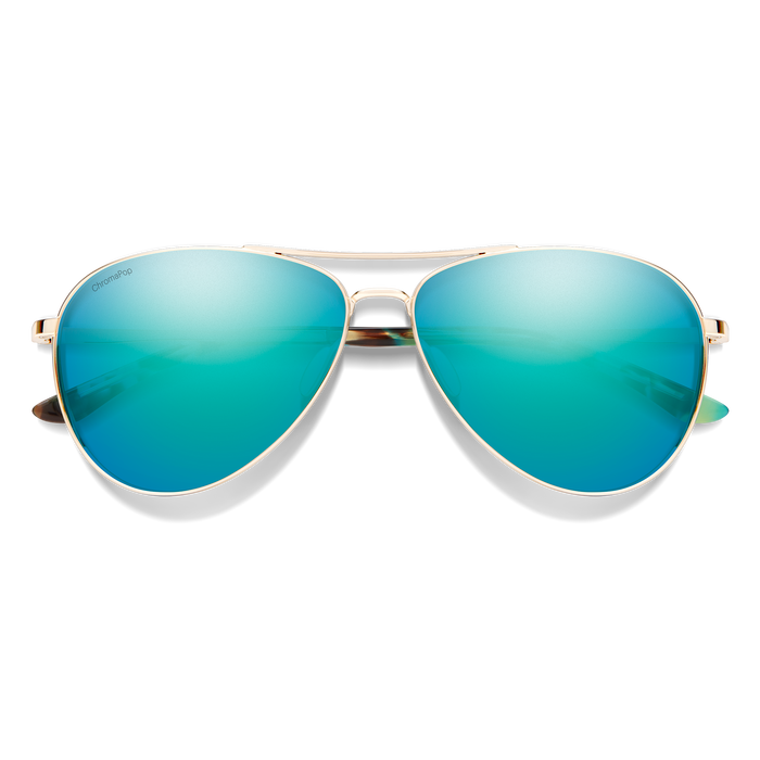 Smith Langley 2 Gold Frame - ChromaPop Opal Mirror Lens - Polarized Sunglasses