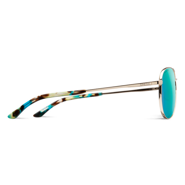 Smith Langley 2 Gold Frame - ChromaPop Opal Mirror Lens - Polarized Sunglasses