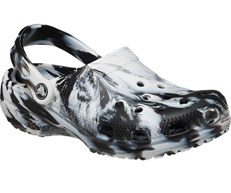 ★CROCS★ Classic Marvel Clog White Black 206867103 206867-1 Crocs Classic Marbled Clogs – ShopCGX