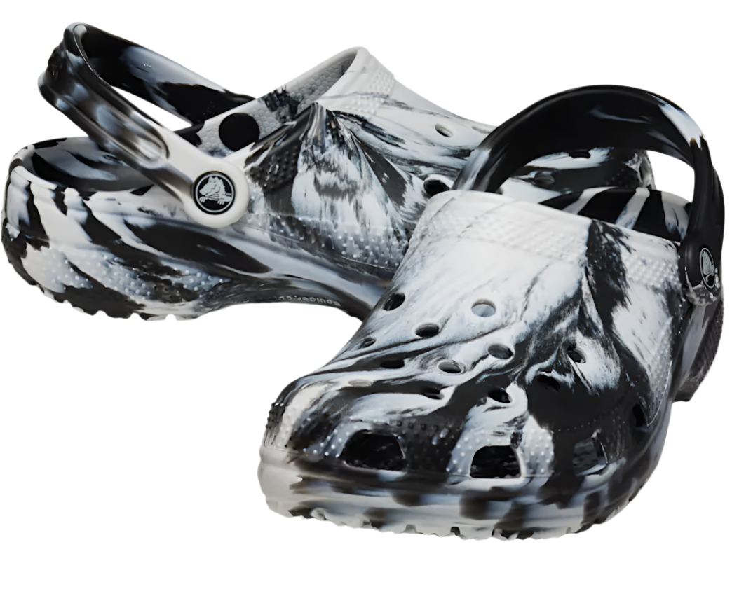 ◆CROCS◆ Classic Marvel Clog White Black 206867103 Crocs Classic Marbled Clogs – ShopCGX