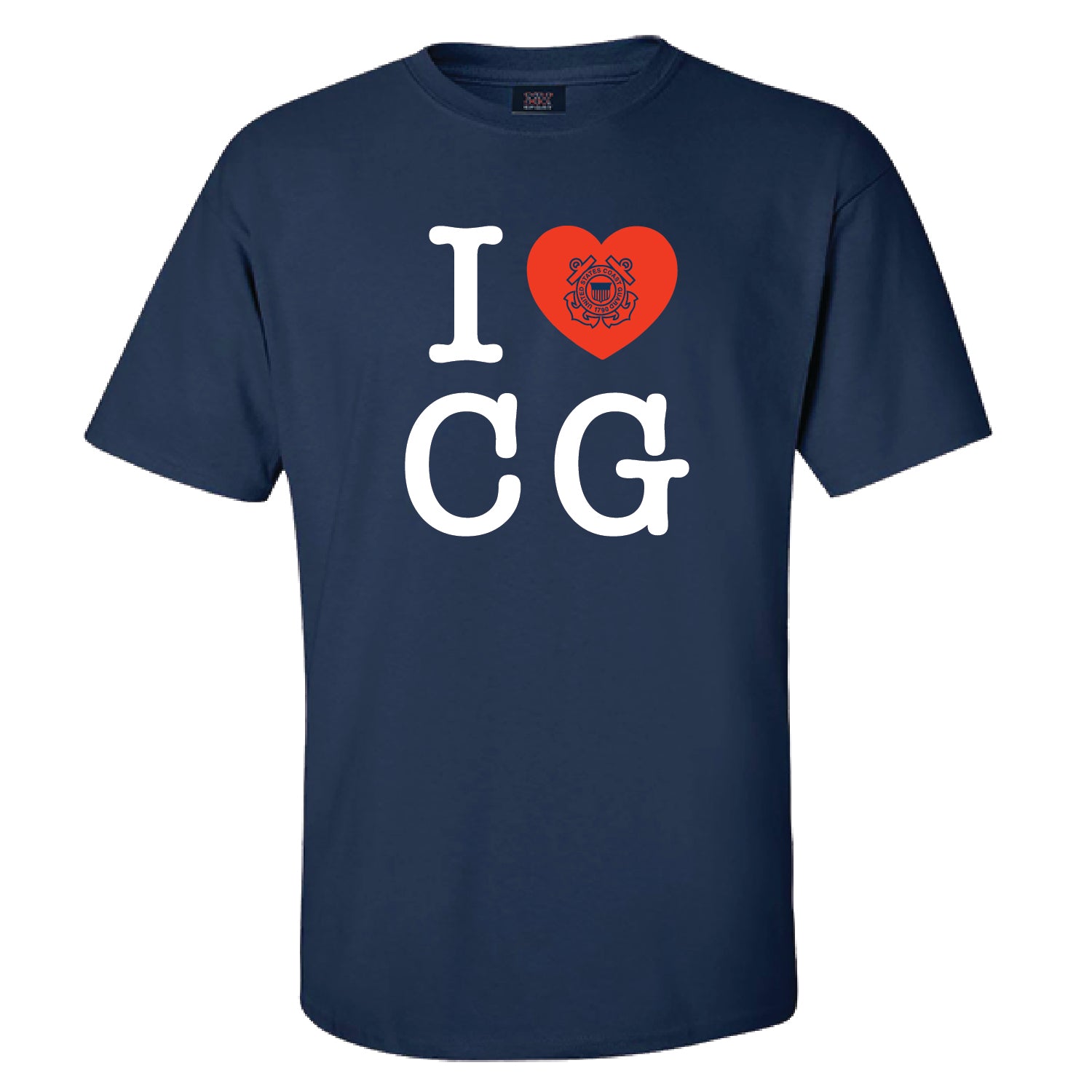 Coast Guard I Heart CG Short Sleeve T-Shirt