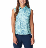 Columbia Womens PFG Super Tidal Tee Sleeveless Polo Shirt