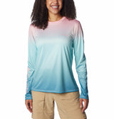 Columbia Womens PFG Tide Tee Palm Rise Long Sleeve T-Shirt