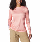 Columbia Womens PFG Tidal Tee Sun Up Long Sleeve T-Shirt