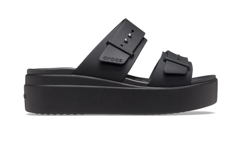 廃盤品【crocs】サイプラス W6 ヒールサンダル ブラック 希少 22