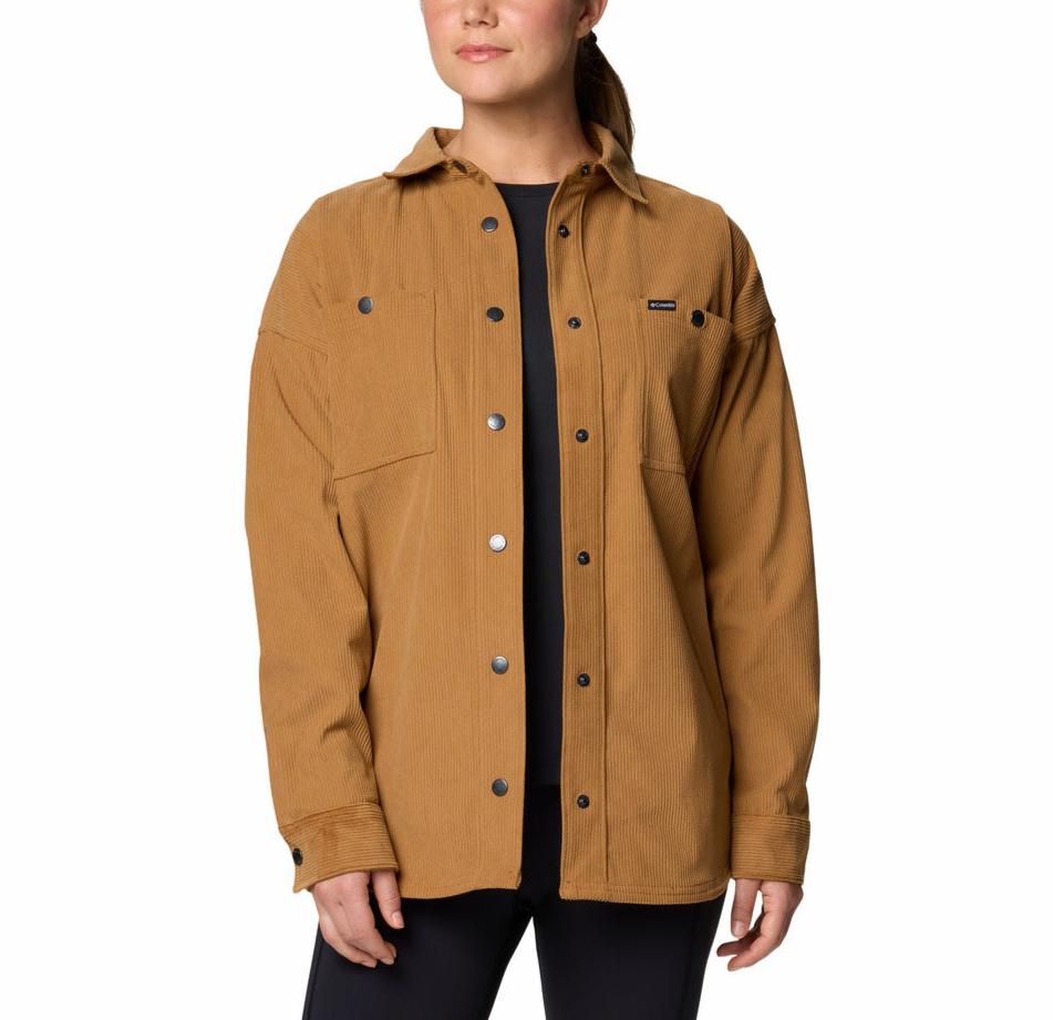 Columbia Womens Blue Point Creek Corduroy Shirt Jacket