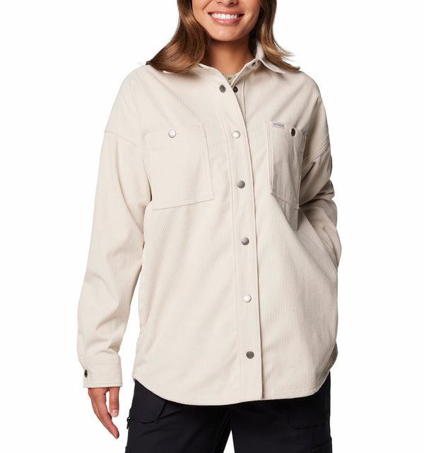 Columbia Womens Blue Point Creek Corduroy Shirt Jacket
