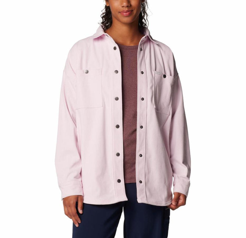 Columbia Womens Blue Point Creek Corduroy Shirt Jacket