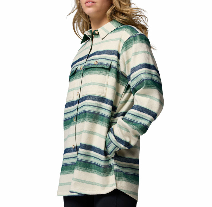 Columbia Womens Blue Point Creek Shirt Jacket