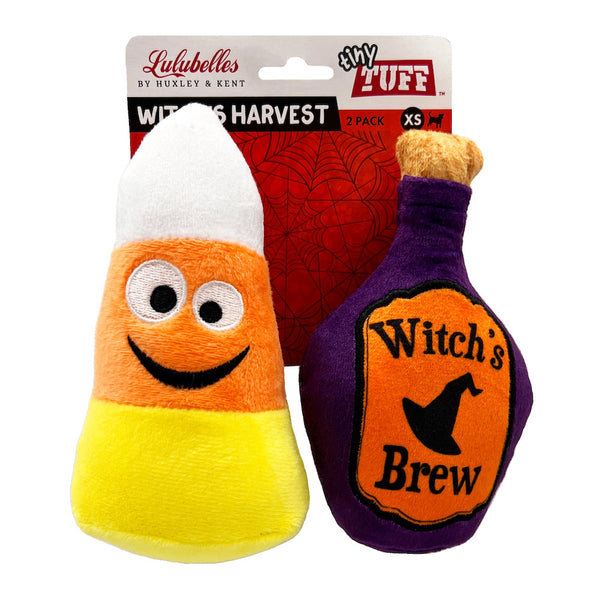 Huxley & Kent Witch's Harvest Plush Dog Toy - 2 Pk