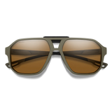 Smith Truss Matte Olive Oil Frame - ChromaPop Polarized Brown Lens - Polarized Sunglasses