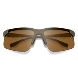 Smith Cipher Matte Olive Oil Frame - ChromaPop Brown Lens - Non-Polarized Sunglasses