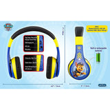 eKids Paw Patrol Chase Bluetooth Headphones