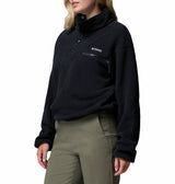 Columbia Womens Helvetia II Cropped Half Snap Fleece Pullover Sweatshirt