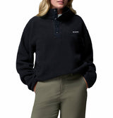 Columbia Womens Helvetia II Cropped Half Snap Fleece Pullover Sweatshirt