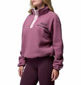 Columbia Womens Helvetia II Cropped Half Snap Fleece Pullover Sweatshirt