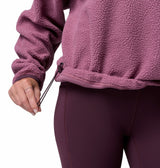 Columbia Womens Helvetia II Cropped Half Snap Fleece Pullover Sweatshirt