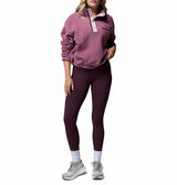 Columbia Womens Helvetia II Cropped Half Snap Fleece Pullover Sweatshirt