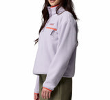 Columbia Womens Helvetia II Cropped Half Snap Fleece Pullover Jacket