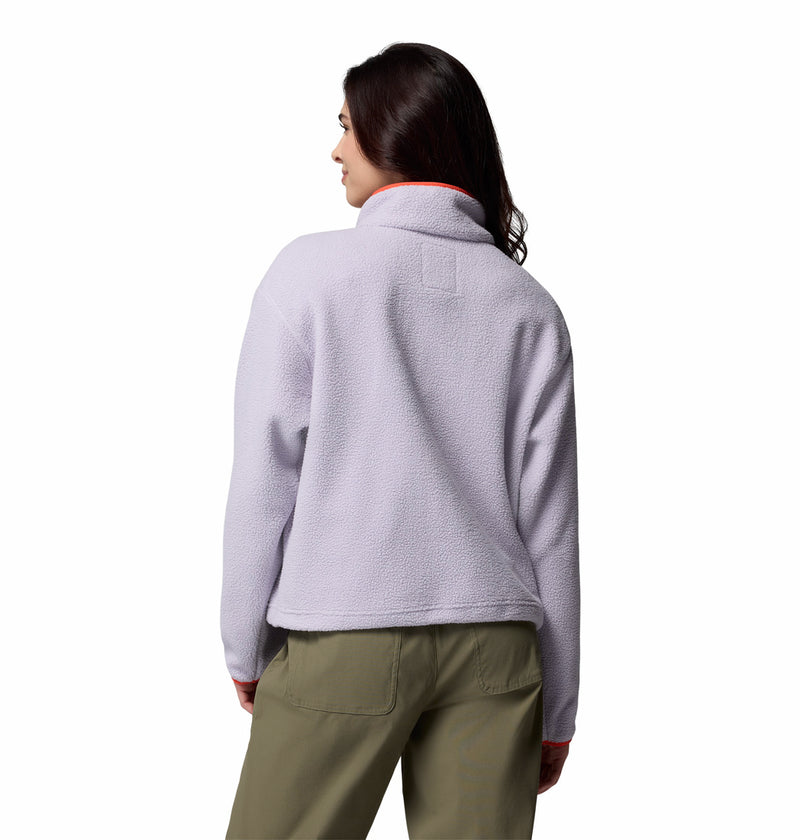 Columbia Womens Helvetia II Cropped Half Snap Fleece Pullover Jacket