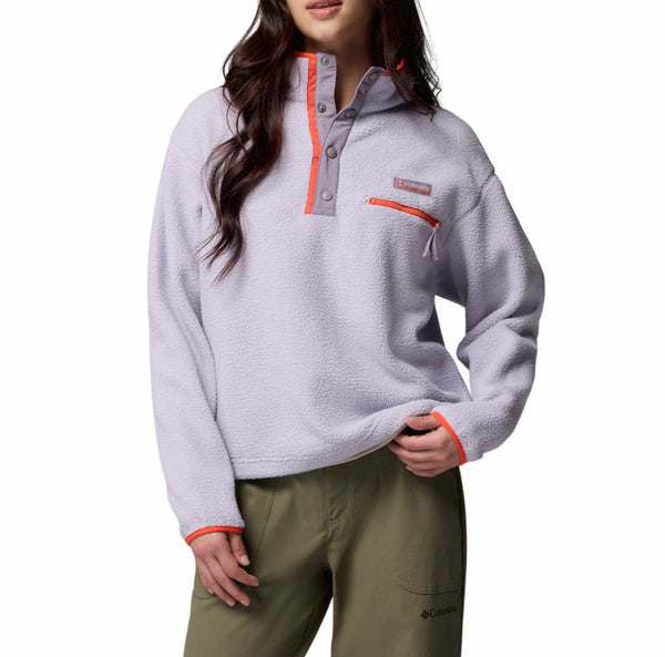 Columbia Womens Helvetia II Cropped Half Snap Fleece Pullover Jacket