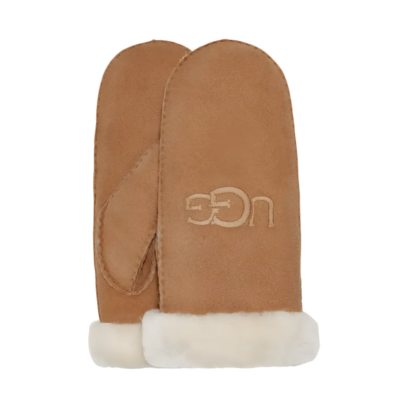 UGG Womens Sheepskin Embroider Mittens - Small/Medium