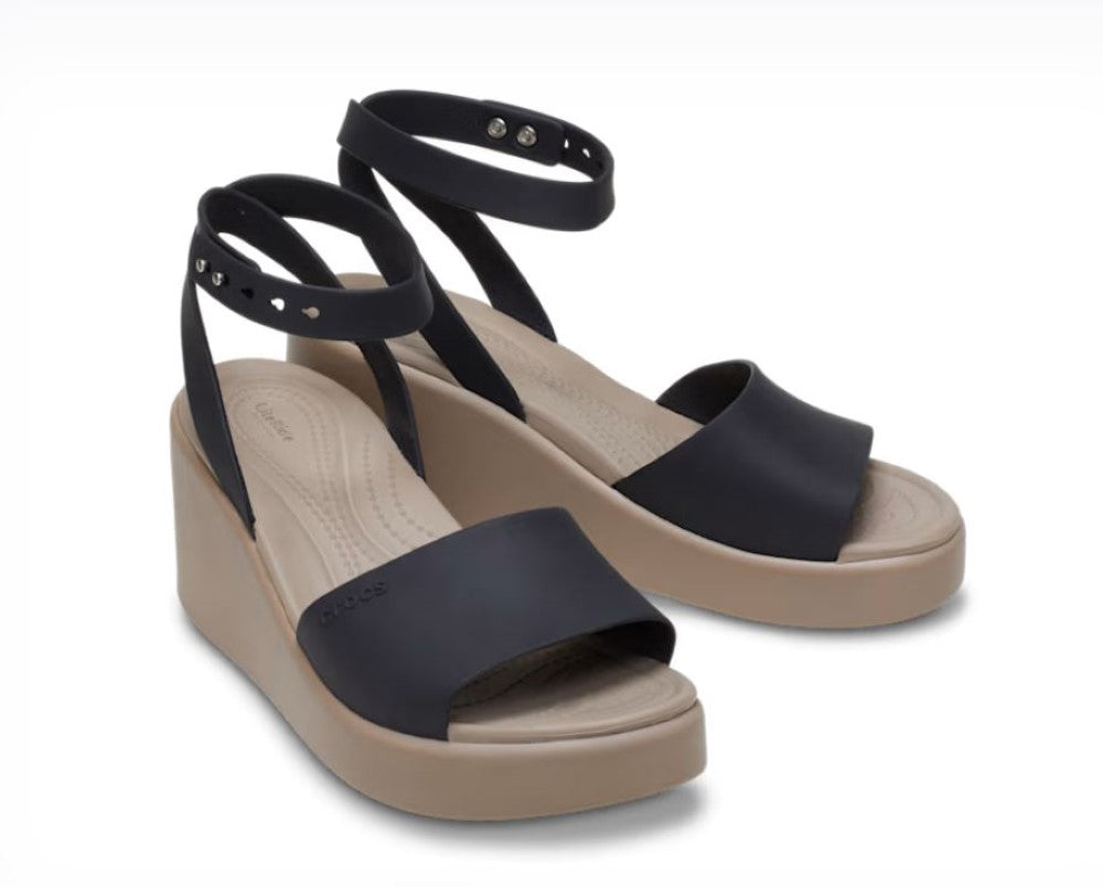 Crocs Brooklyn Ankle Strap Wedge Heels