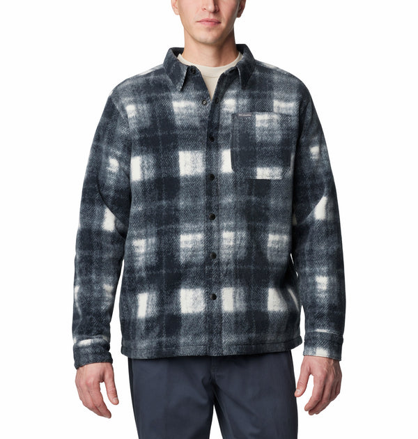 Columbia Mens Steens Mountain Printed Fleece Shirt Jacket
