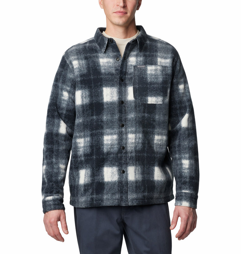 Columbia Mens Steens Mountain Printed Fleece Shirt Jacket