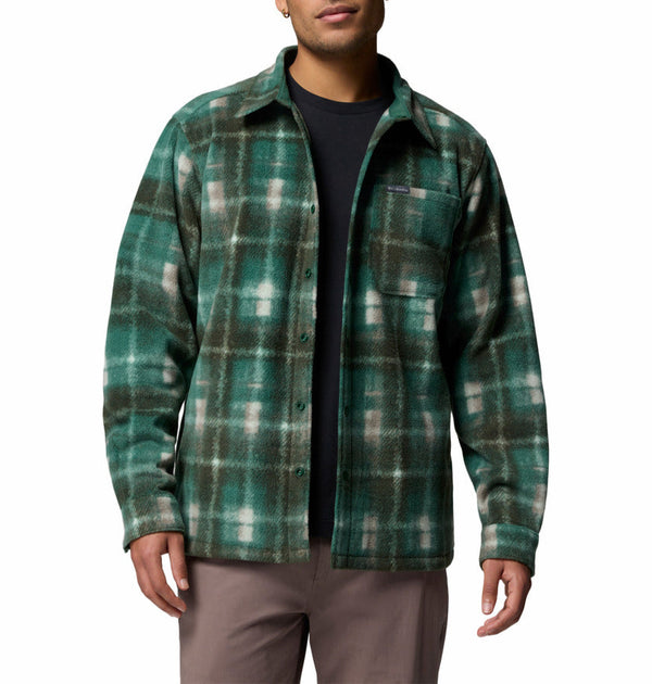Columbia Mens Steens Mountain Printed Fleece Shirt Jacket