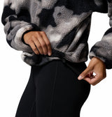 Columbia Womens Helvetia II Printed Cropped Half Snap Fleece Pullover Sweatshirt